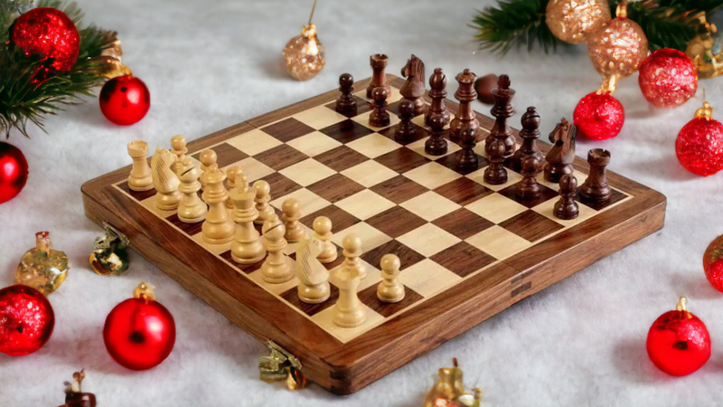 14 Inch Folding Magnetic Chess Set - Official Staunton™ 