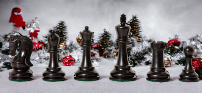 Leningrad Ebonised Mahogany Chess Set - Official Staunton™ 