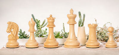 Emperor Sultan Prestige Padauk Chess Pieces - Official Staunton™ 