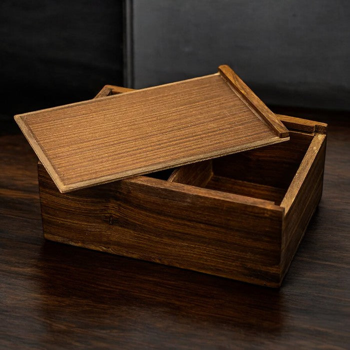 Hand Made Solid Wood Slide Lid Chess Box - Official Staunton™ 