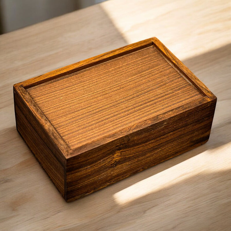 Hand Made Solid Wood Slide Lid Chess Box - Official Staunton™ 
