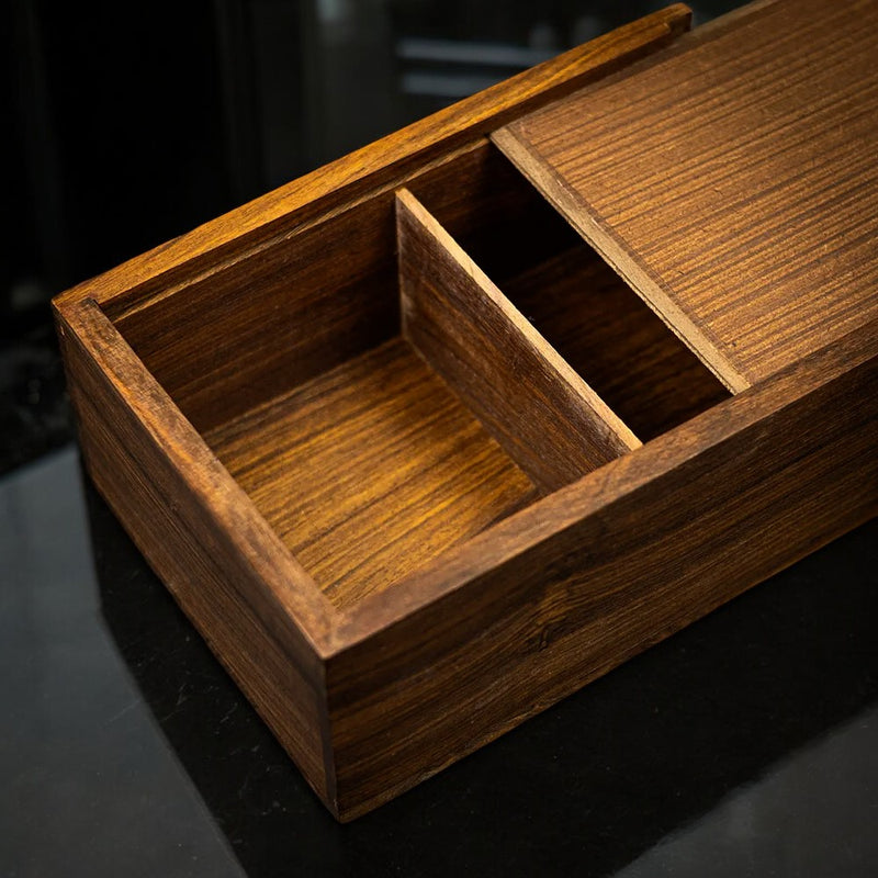 Hand Made Solid Wood Slide Lid Chess Box - Official Staunton™ 