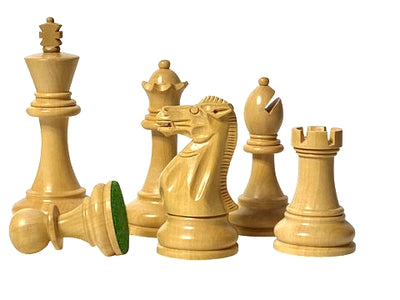 Stallion Acacia and Boxwood Staunton Chess Pieces - Official Staunton™ 