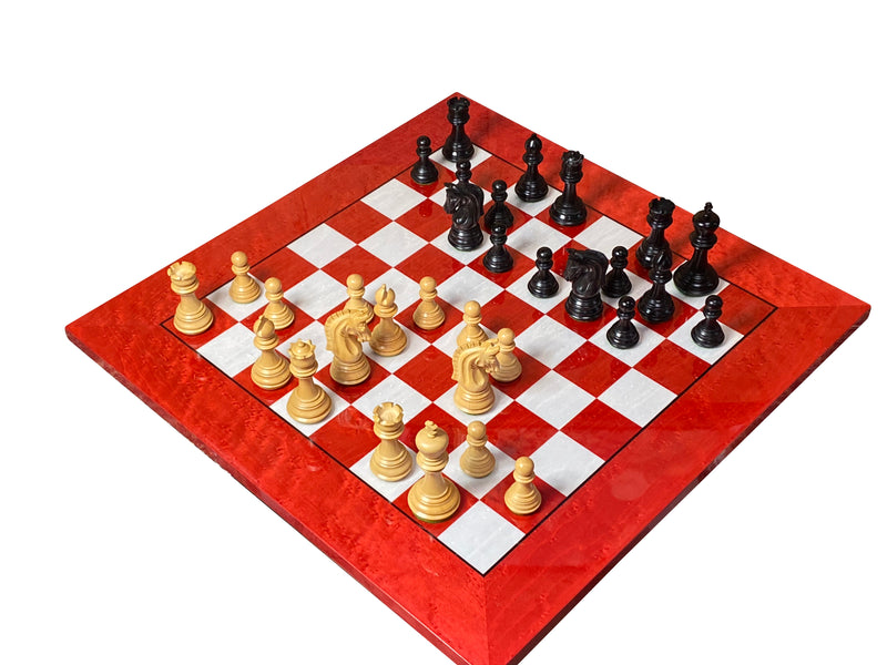 Italian Black and Red Imperial Chess Set - Official Staunton™ 