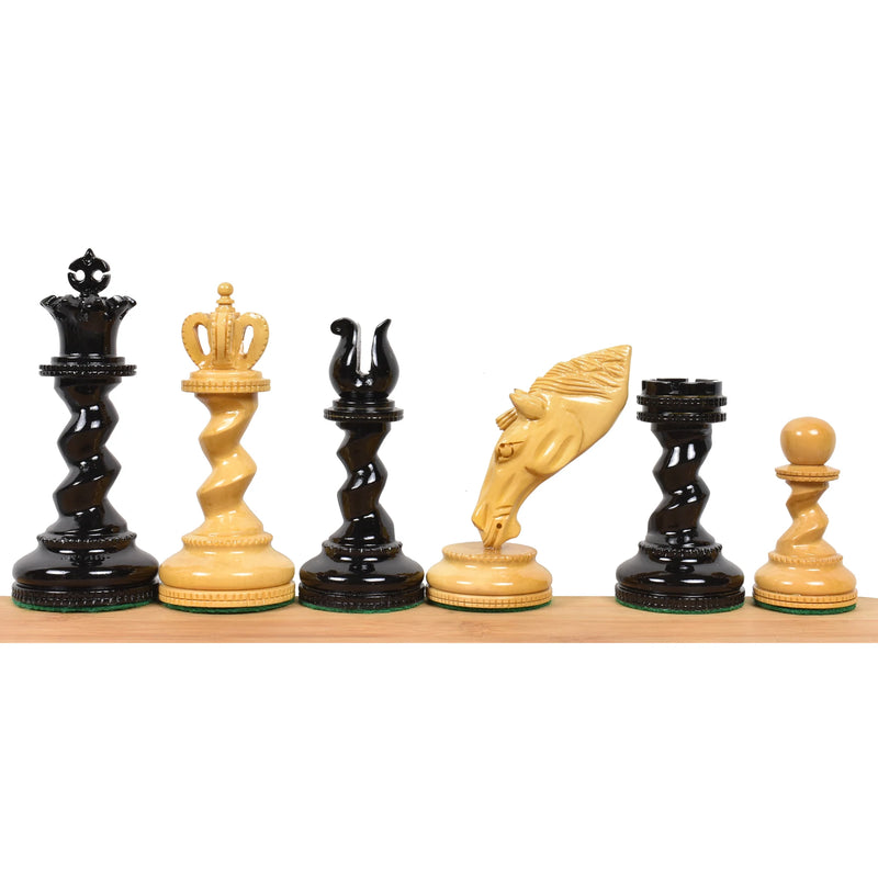 Artistic Grazing Knight Ebony Chess Set - Official Staunton™ 