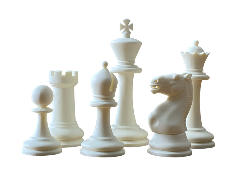 Tournament Weighted Plastic Chessmen & Bag - Official Staunton™ 
