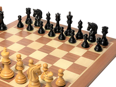 Imperial Ebonised Mahogany Chess Set & Box - Official Staunton™ 