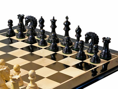 Appaloosa Ezekiel Ebony Chess Set Combination - Official Staunton™ 