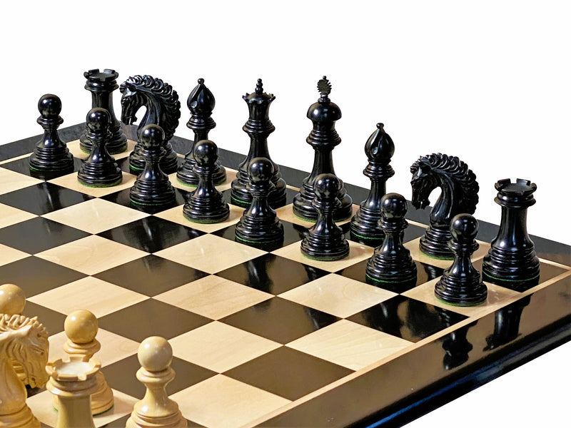 Appaloosa Ezekiel Ebony Chess Set Combination - Official Staunton™ 