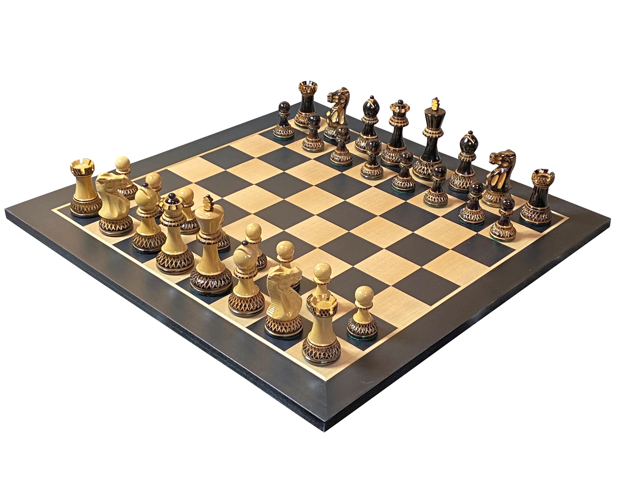 Artistic Parker Anegre Chess Set & Vinyl Box - Official Staunton™ 