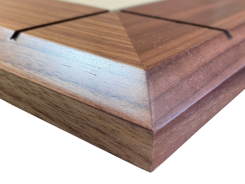 Italian Walnut Chess Board & Sultan Redwood Chess Pieces - Official Staunton™ 