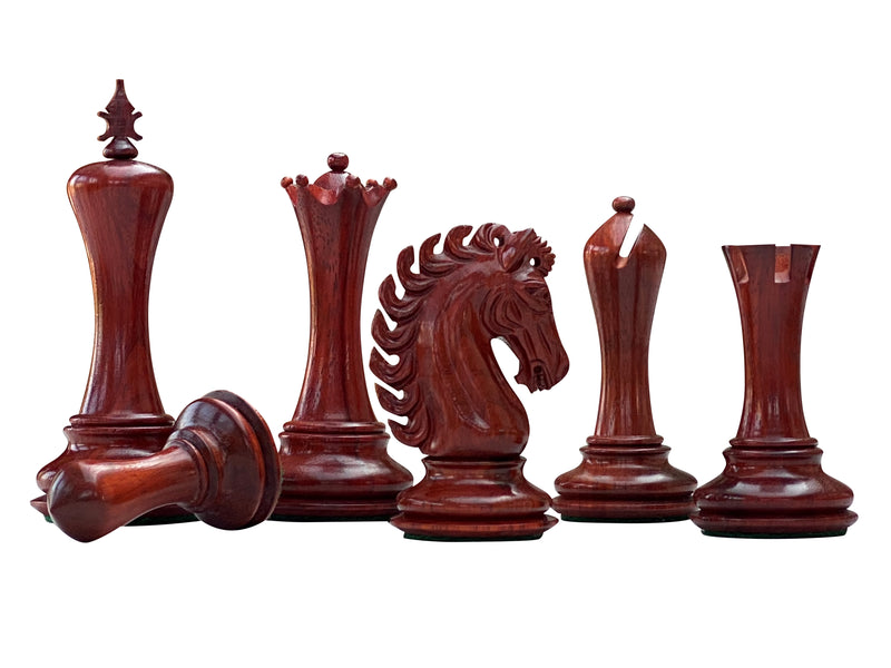 Emperor Series Padauk Chess Pieces - Official Staunton™ 