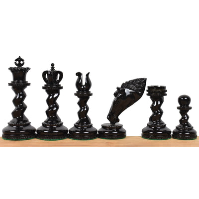 Artistic Grazing Knight Ebony Chess Set - Official Staunton™ 