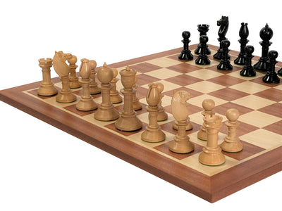 Northern Upright Chess Pieces Mahogany Chess Board - Official Staunton™ 