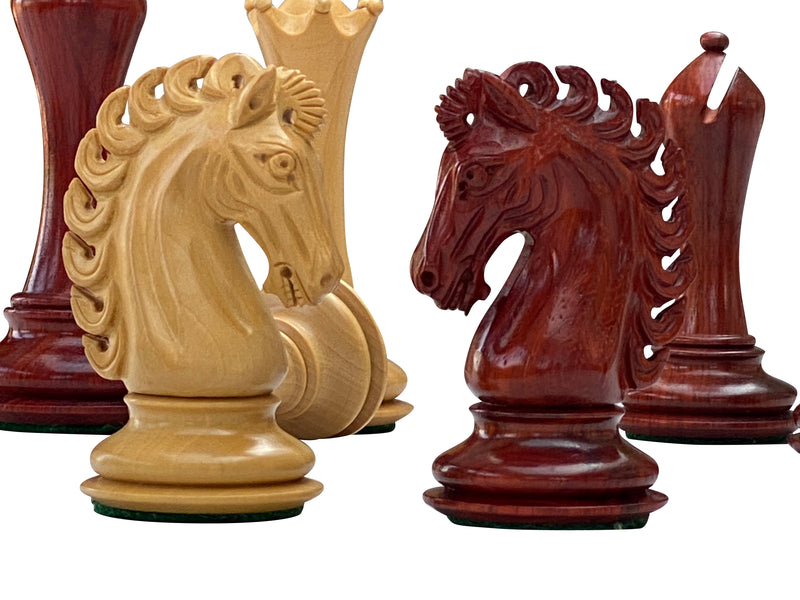 Emperor Series Padauk Chess Pieces - Official Staunton™ 