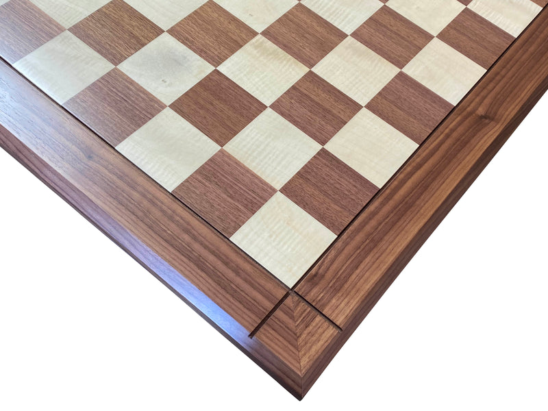 Italian Walnut Chess Board & Sultan Redwood Chess Pieces - Official Staunton™ 