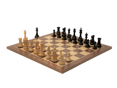 Collector Series Black Walnut Chess Set & Burl Root Box - Official Staunton™ 