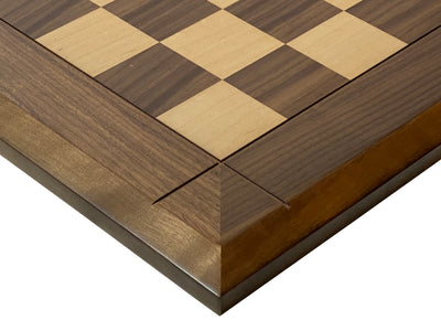 20" Wide Border Walnut Chess Board - Official Staunton™ 
