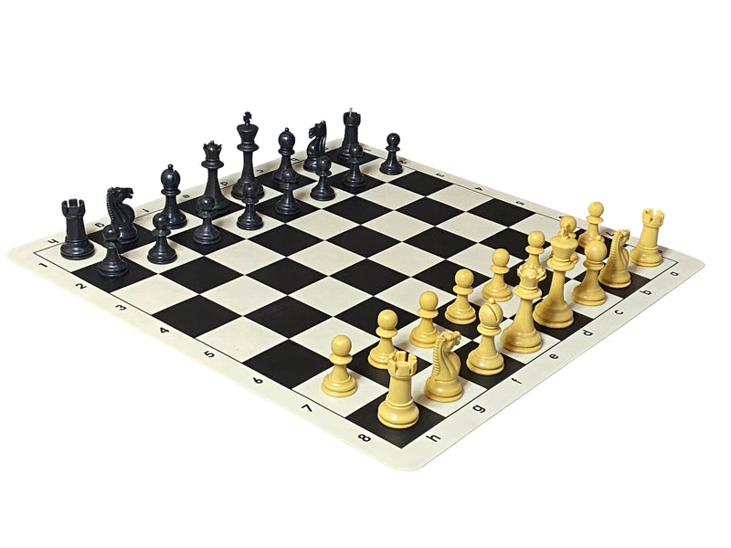 Queens Gambit Fierce Knight Tournament Plastic Chess Set - Official Staunton™ 