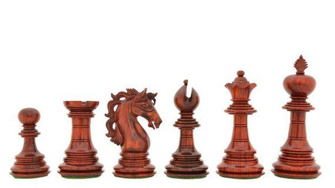 
  
	
    
	
    4.4" King Charles Padauk & Boxwood Luxury Chess Pieces