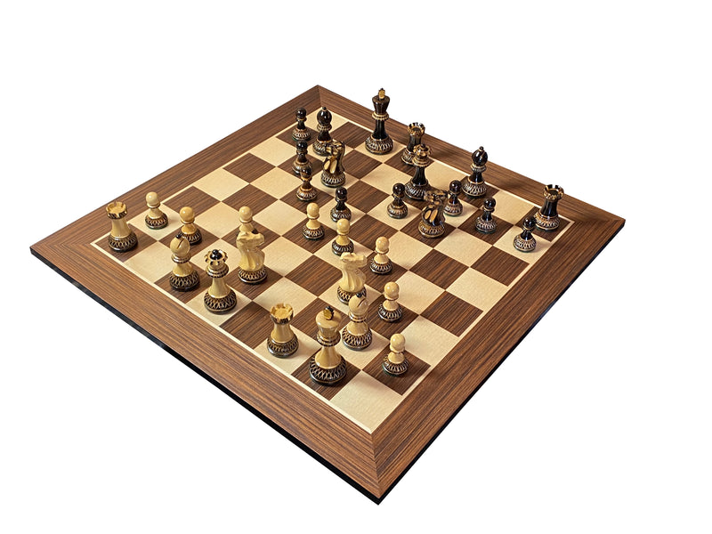 Artistic Parker Chess Pieces 20" Wenge Chessboard and Vinyl Box - Official Staunton™ 