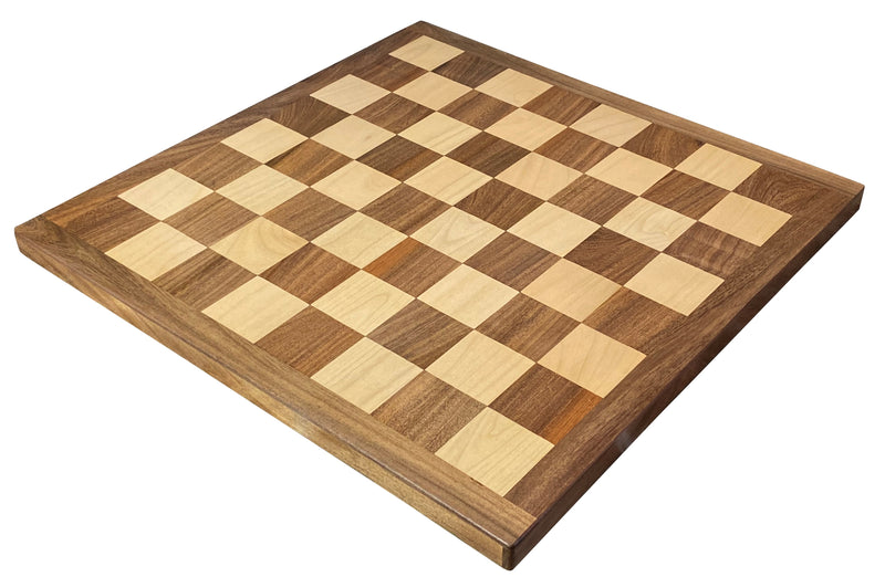 Imperial Boxwood Ebonised Chess Pieces, 20" Acacia Board & Vinyl Box - Official Staunton™ 