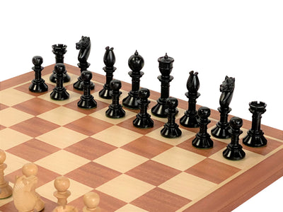 Northern Upright Chess Pieces Mahogany Chess Board - Official Staunton™ 