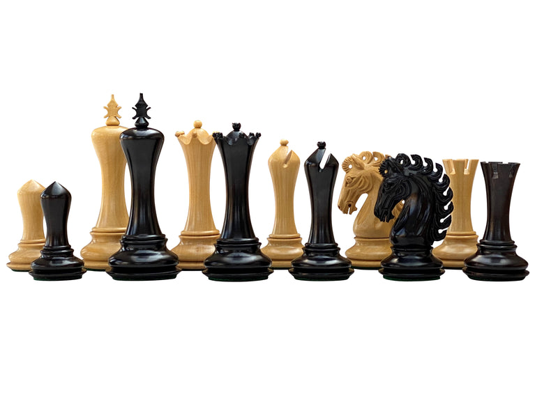 Emperor Series Ebony Chess Pieces - Official Staunton™ 