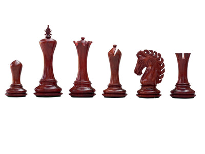 Emperor Series Padauk Chess Pieces - Official Staunton™ 