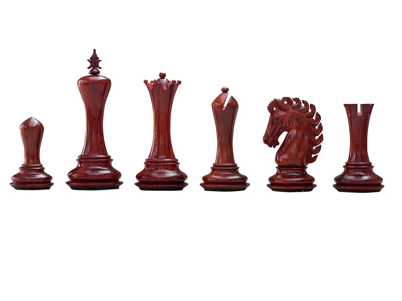 Emperor Series Padauk Chess Pieces - Official Staunton™ 