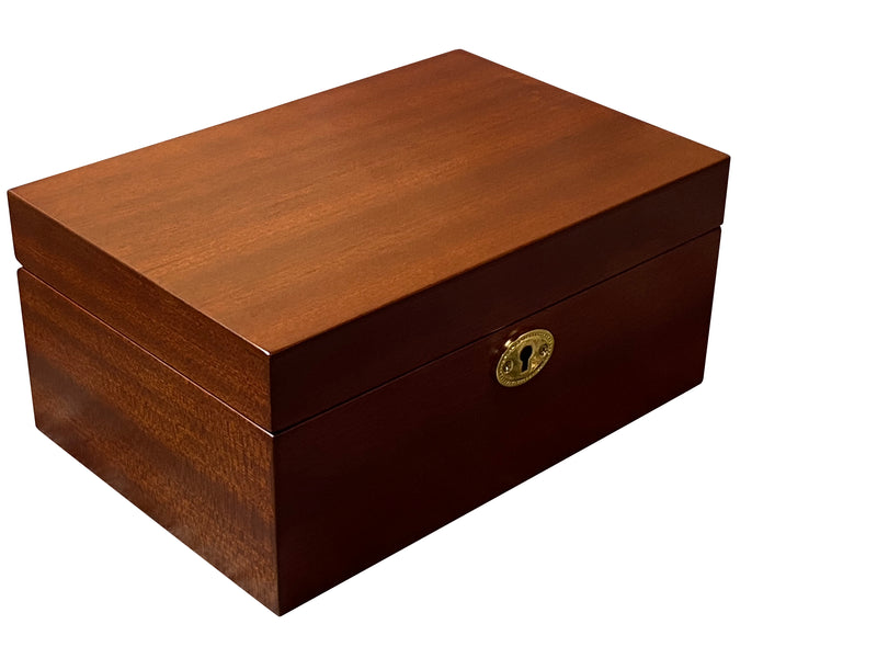 15.75" Superior Elite Acacia Mahogany Chess Set & Box - Official Staunton™ 