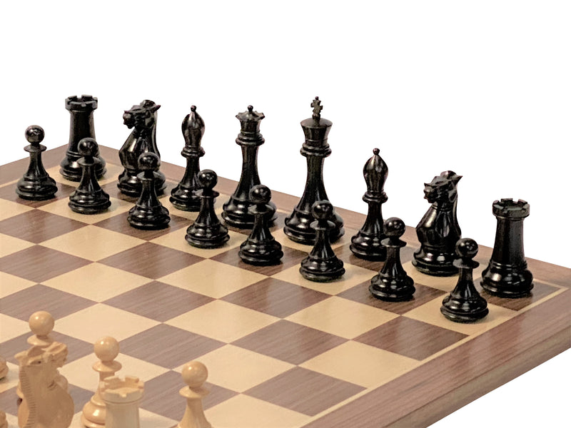 Collector Series Black Walnut Chess Set & Burl Root Box - Official Staunton™ 