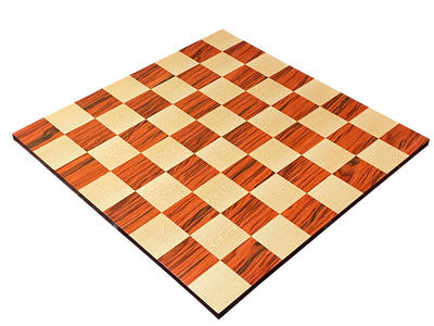 17.5" Redwood Maple Style Chessboard - Official Staunton™ 