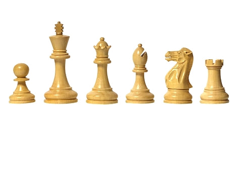 Stallion Acacia and Boxwood Staunton Chess Pieces - Official Staunton™ 