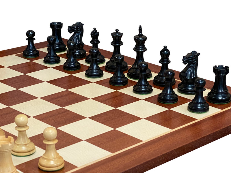 Black Elite Players Mahogany Chess Set Combination - Official Staunton™ 