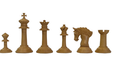 Mark Antony Ebony Chessmen & Ebony Acacia Chess Board - Official Staunton™ 