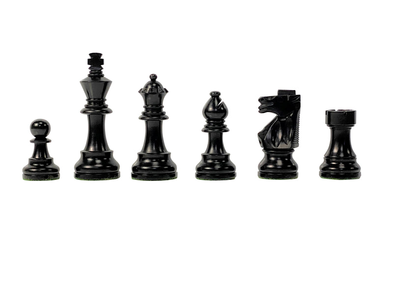 4" British Boxwood & Ebonised Chess Pieces - Official Staunton™ 