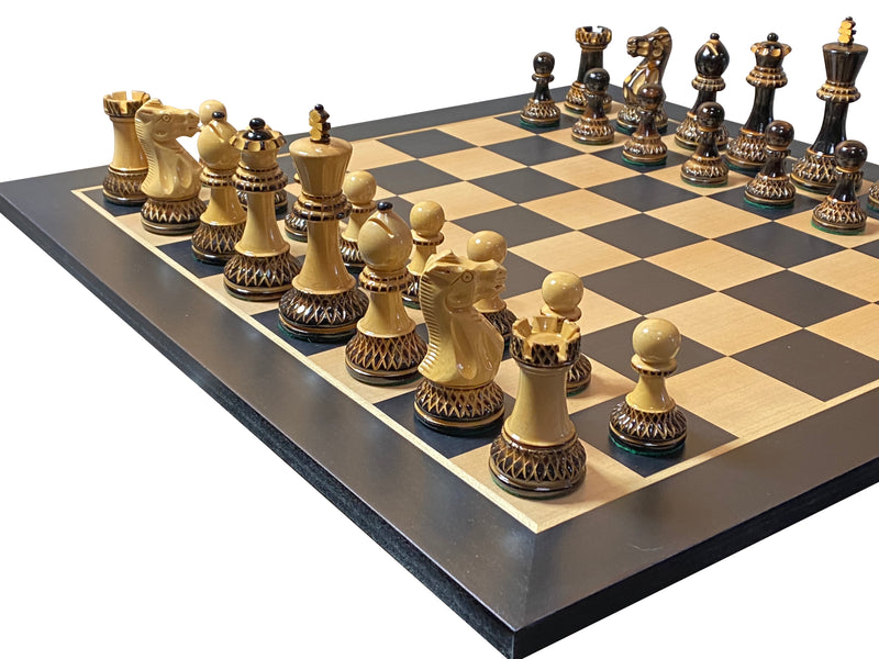 Artistic Parker Anegre Chess Set & PU Box - Official Staunton™ 