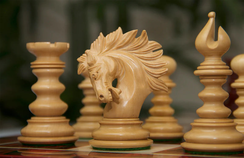St Petersburg Savano Ebony Luxury Hand Carved Chess Pieces - Official Staunton™ 