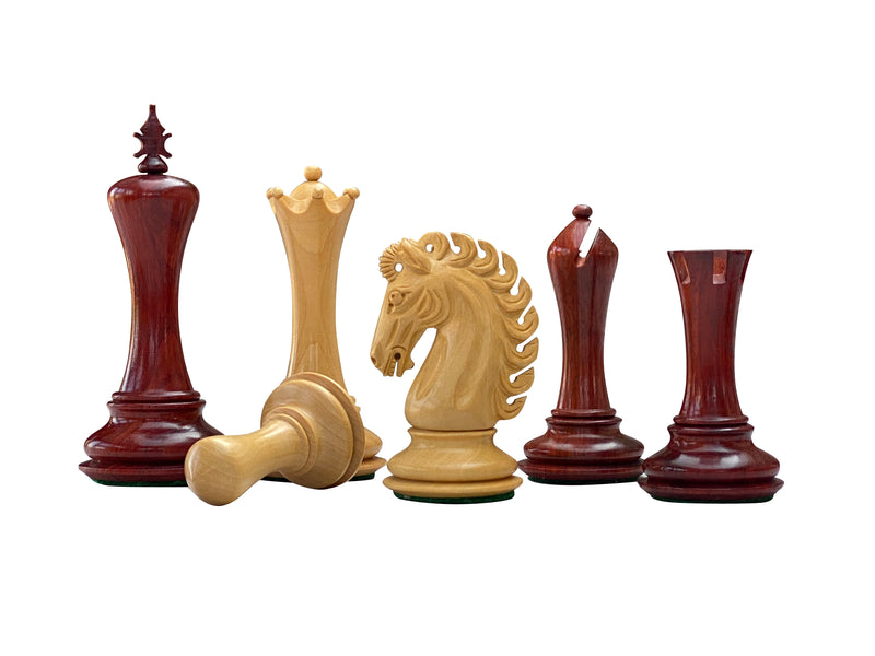 Emperor Series Padauk Chess Pieces - Official Staunton™ 