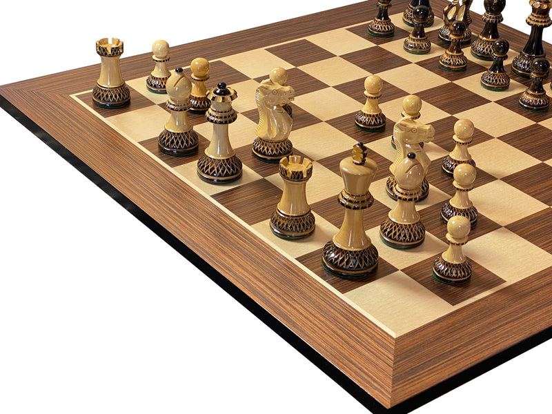 Artistic Parker Chess Pieces 20" Wenge Chessboard and Vinyl Box - Official Staunton™ 