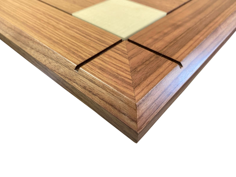 Italian Walnut Chess Board & Sultan Redwood Chess Pieces - Official Staunton™ 