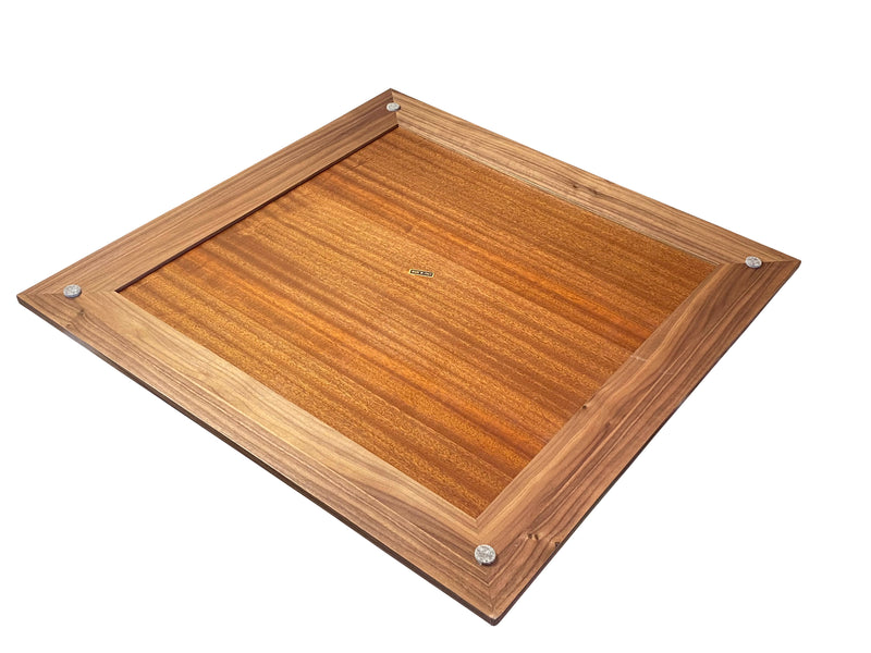 Italian Walnut Chess Board & Sultan Redwood Chess Pieces - Official Staunton™ 