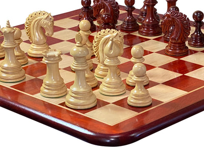 Appaloosa Ezekiel Redwood Luxury Chess Set Combination - Official Staunton™ 