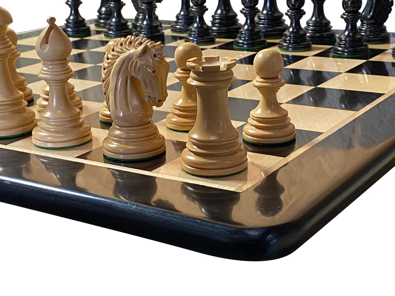 Appaloosa Ezekiel Ebony Chess Set Combination - Official Staunton™ 