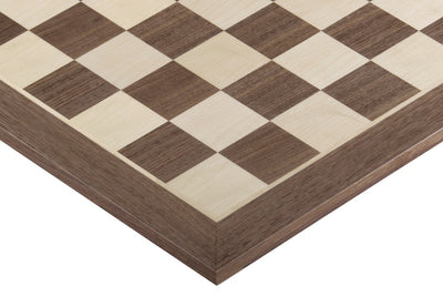 15.75" Walnut & Maple European Chess Board - Official Staunton™ 