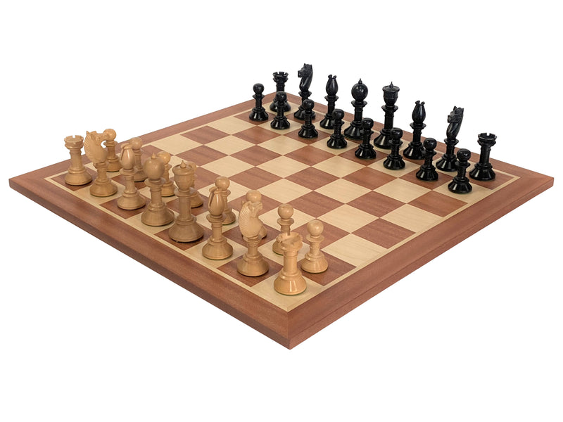 Northern Upright Chess Pieces Mahogany Chess Board - Official Staunton™ 