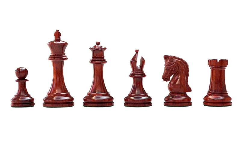 3.75" Tristan Imperial Padauk Chess Pieces - Official Staunton™ 