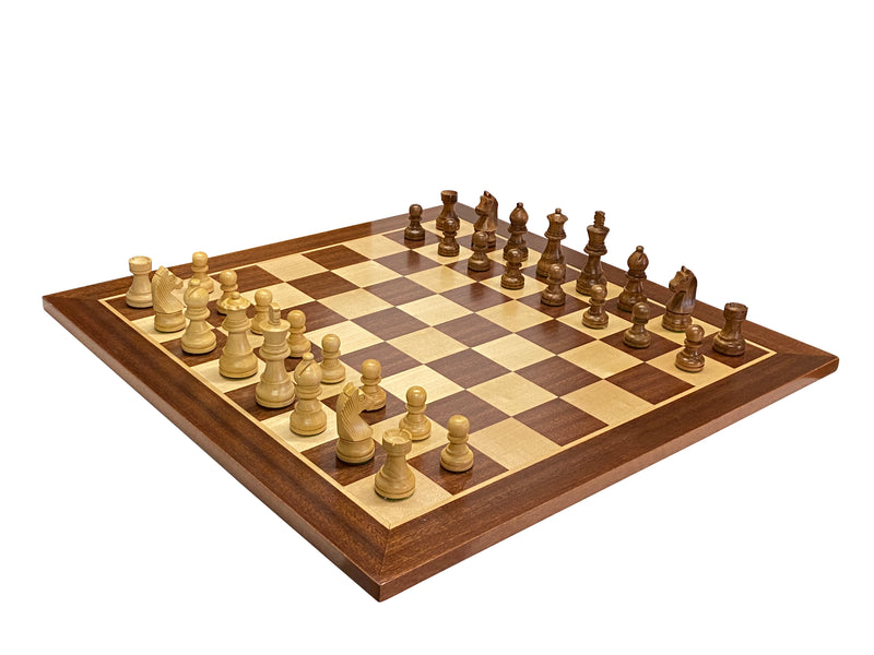 Grand Classic Acacia Mahogany Chess Set & Box - Official Staunton™ 