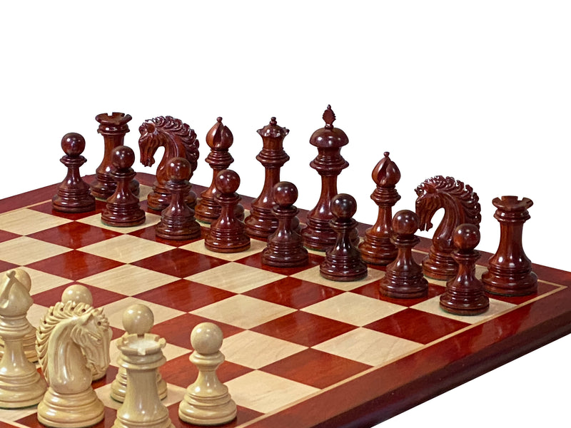 Appaloosa Ezekiel Redwood Luxury Chess Set Combination - Official Staunton™ 